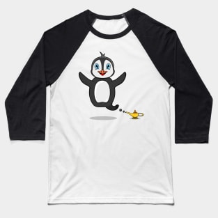 Cute Penguin Ghost and Flying Baseball T-Shirt